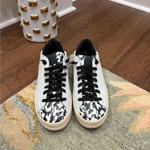 P448 Black and White Athletic Shoes NWOT